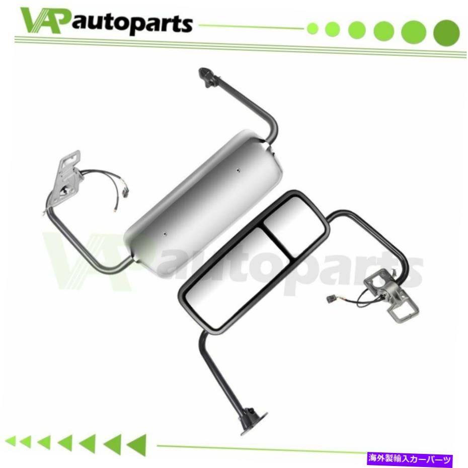 USミラー 2004年から2018年のFreightliner Century/Columbiaのペアサイドクロムトラックミラー Pair Side Chrome Truck Mirrors For 2004-2018 Freightliner Century/Columbia