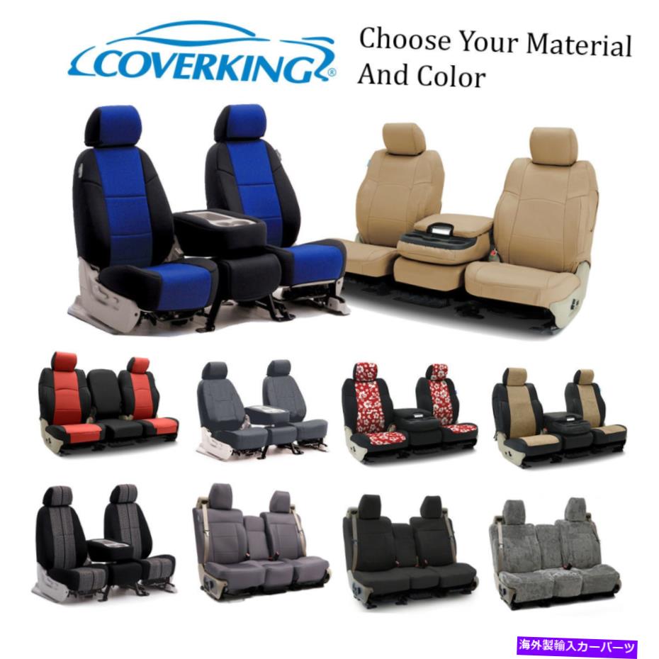 カーカバー テスラトラック/SUVのカスタムフロントロウシートカバーのカバー Coverking Custom Front Row Seat Covers For Tesla Truck/SUVs