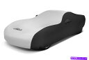 カーカバー カバーサテンストレッチ屋内パールホワイトカスタムカーカバーWブラックサイド Coverking Satin Stretch Indoor Pearl White Custom Car Cover w Black Sides 3