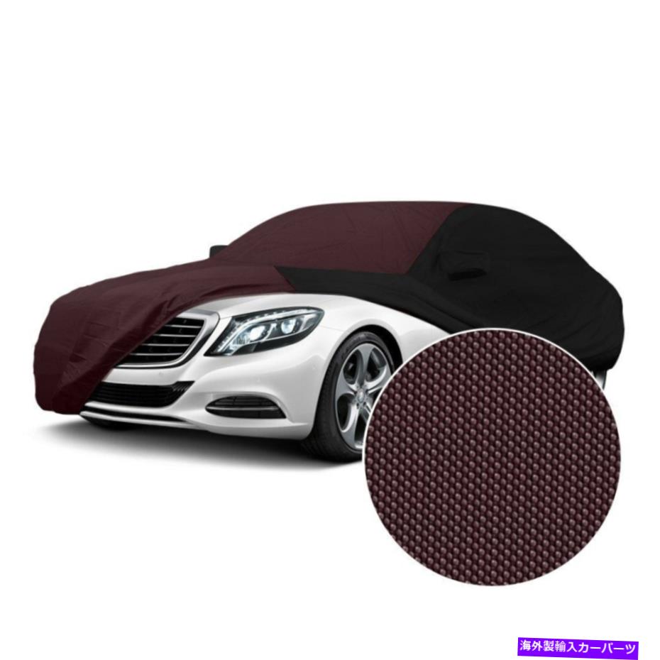 С եɥ500 64-72ȡץ롼ե磻󥫥५СW֥å For Ford Custom 500 64-72 Stormproof Wine Custom Car Cover w Black Sides