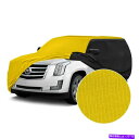 カーカバー カバーサテンストレッチ屋内速度黄色のカスタムカーカバーwブラック Coverking Satin Stretch Indoor Velocity Yellow Custom Car Cover w Black(2)