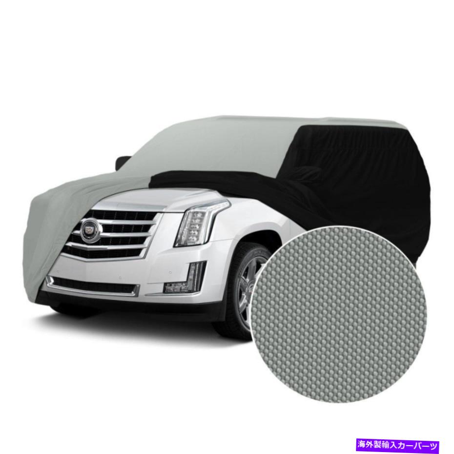 カーカバー Isuzu Ascender 03-06 Stormproof GreyカスタムカーカバーWブラックサイド For Isuzu Ascender 03-06 Stormproof Gray Custom Car Cover w Black Sides