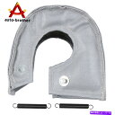 Turbo Charger T3カーボンファイバーターボブランケットヒートシールドターボチャージャーカバーラップグレーカラー T3 Carbon Fiber Turbo Blanket Heat Shield Turbocharger Cover Wrap Grey Color