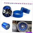 Turbo Charger ユニバーサルタービンターボターボチャージャーカーエアインテークガス燃料セーバーブルーファン Universal Turbine Turbo Charger Car Air Intake Gas Fuel Saver Blue Fan