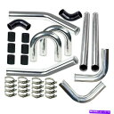 Turbo Charger 2インチ60cmインタークーラーキットアルミニウム +ホース + Tクランプブラックユニバーサル 2Inch 60cm Intercooler Kit Aluminum + Hoses + T-Clamps Black Universal(2)