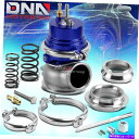 Turbo Charger 60mmターボチャージャーマニホールドエキゾーストブルーVバンド外部ウェストゲート+12psiスプリング 60MM TURBOCHARGER MANIFOLD EXHAUST BLUE V-BAND EXTERNAL WASTEGATE+12PSI SPRING