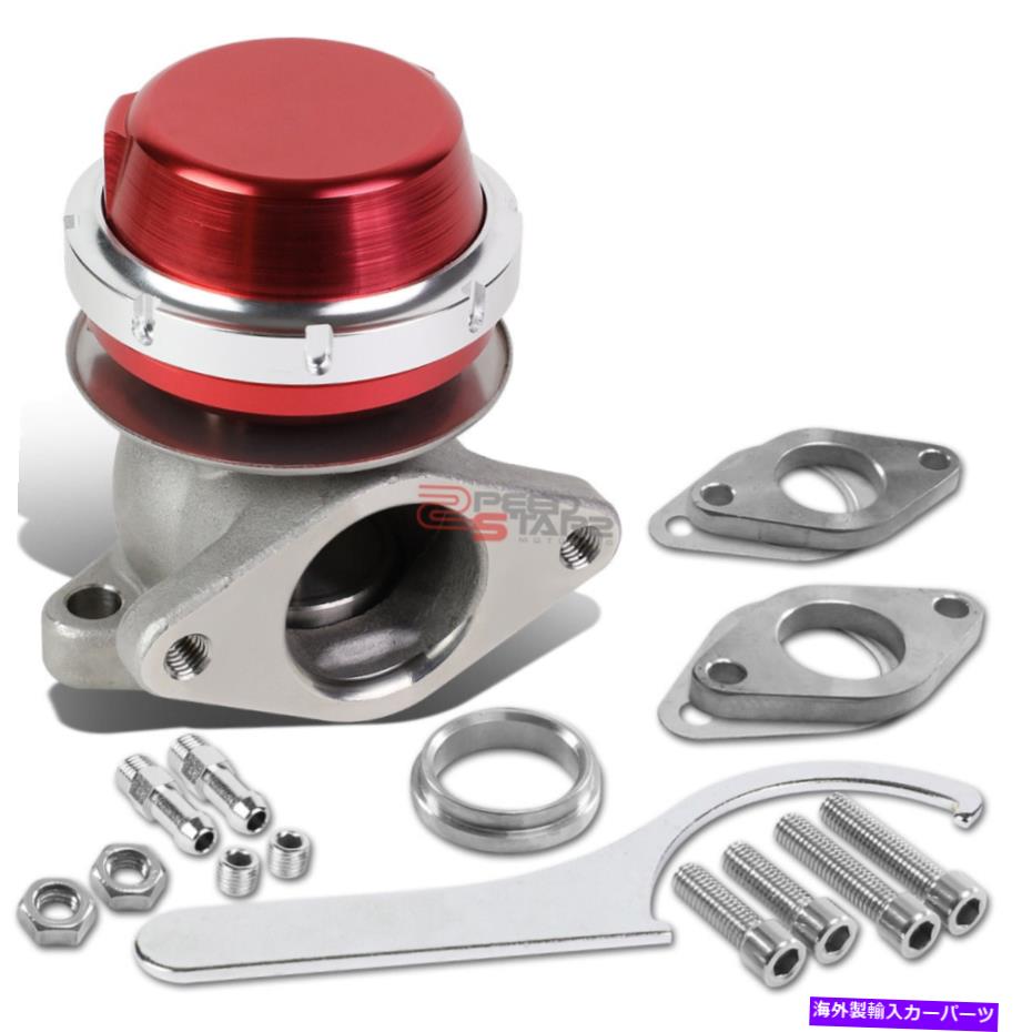 Turbo Charger 38mmターボ充電器マニホールドアルミニウムVバンド3.9 "外部赤み除去+スプリング 38MM T..