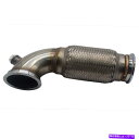 Turbo Charger 2.5 "Vバンドダウンパイプロープロファイル90DEG W/フレックスベローパイプステンレスSS O2プラグ 2.5" V-Band Downpipe Low Profile 90Deg w/Flex bellow pipe stainless SS O2 Plug