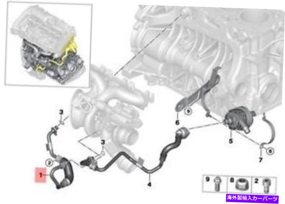 Turbo Charger 本物のBMW F20N F21N F22ターボチャージャークーラント供給ラインOEM 11537643094 Genuine BMW F20N F21N F22 Turbocharger Coolant Supply Line OEM 11537643094