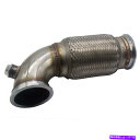 Turbo Charger 2.5 "63mm Vバンドダウンパイプロープロファイル90度&フレックスベローパイプステンレス 2.5" 63mm V-Band Downpipe Low Profile 90 Degree & Flex Bellow Pipes Stainless