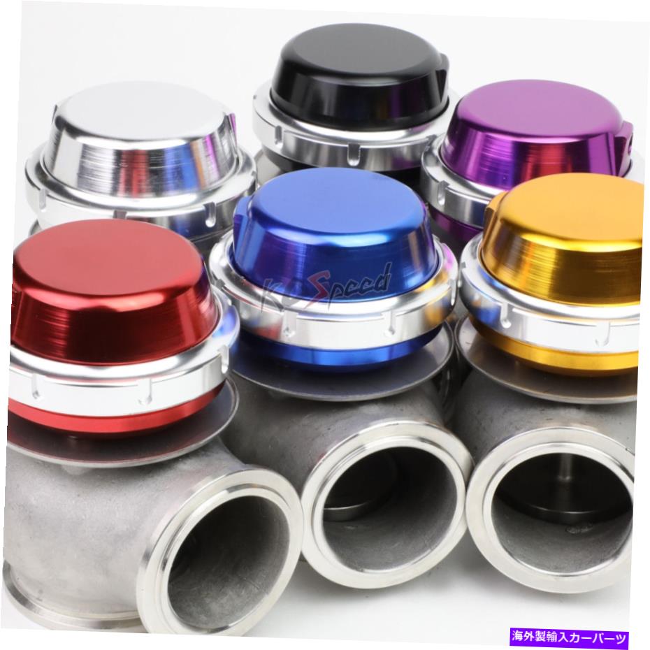 Turbo Charger 45mmユニバーサルターボチャージャーマニホールドvバンドフランジウェイストゲート+14psiスプリングゴールド 45mm Universal Turbocharger Manifold V-Band Flange Wastegate+14psi Spring Gold