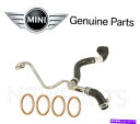 Turbo Charger ミニクーパー用R55 R56 R57ターボチャージャークーラントホースと4つの銅ワッシャー本物 For Mini Cooper R55 R56 R57 Turbocharger Coolant Hose & 4 Copper Washers Genuine(2)