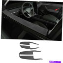 Dashboard Cover グレースエードウィンドウリフトパネルスイッチカバートリムテスラモデルY 2020-2021 Gray Suede Window Lift Panel Switch Cover Trim Fit For Tesla Model Y 2020-2021(2)