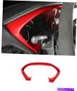 Dashboard Cover キャデラックCT4 20-2022の赤いカーボンファイバースタイル内側フロントダッシュボードカバートリム Red Carbon ...