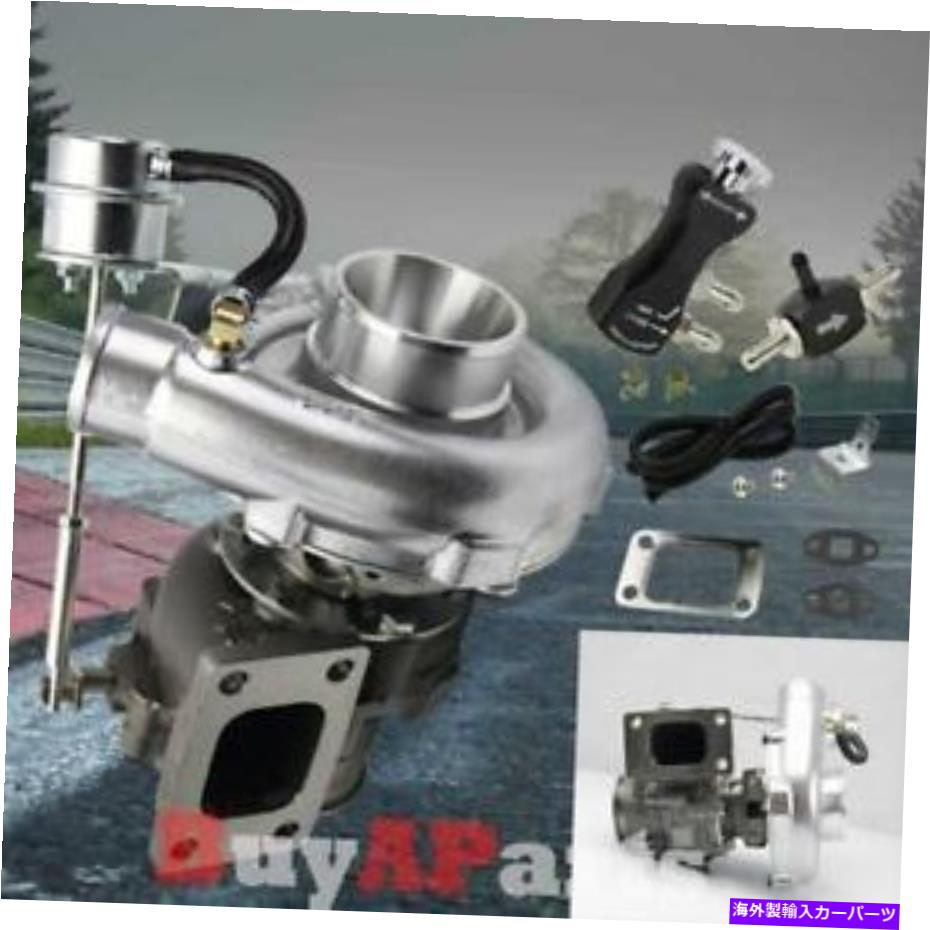 Turbo Charger T3/T4アップグレードレーシングVバンドターボ充電器 ブラックマニュアル30 PSIブーストコントローラー T3/T4 Upgrade Racing V-Band Turbo Charger Black Manual 30 PSI Boost Controller【並行輸入品】