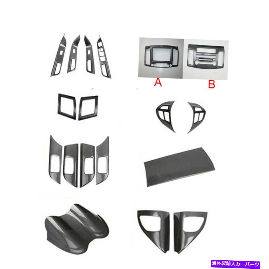 Dashboard Cover カーボンファイバー完全インテリアトリムダッシュボードドアカバーMitsubishi Lancer Evoのカバー Carbon Fiber Full Interior Trim Dashboard Door Cover For Mitsubishi Lancer Evo