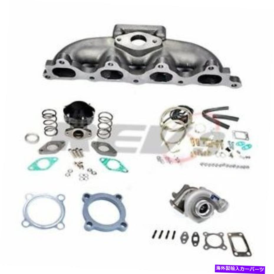 Turbo Charger Rev9 90-93 Accord F22 4.48 T3ܽŴ省㥹ȥޥ˥ۡɥåȥåץå REV9 90-93 ACCORD F22 4 CYLINDER .48 T3 TURBO CHARGER CAST MANIFOLD SET UP KIT