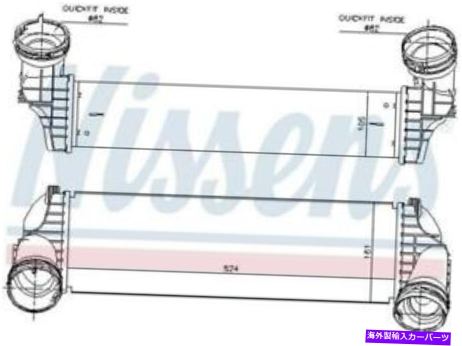 Turbo Charger Nissensターボチャージャーインタークーラー2014-2017 BMW X5 XDRIVE35Iのインタークーラー Nissens Turbocharger Intercooler for 2014-2017 BMW X5 xDrive35i