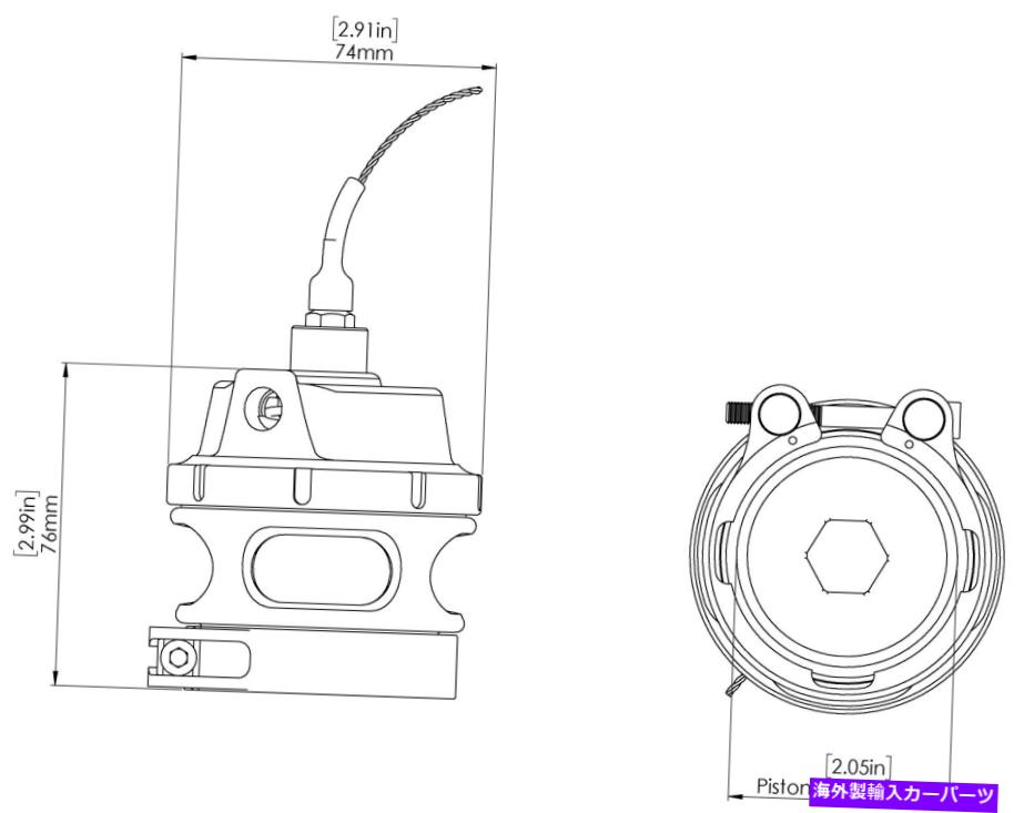 Turbo Charger Turbo Smart TS-0204-1231GEN-Vレースポートターボチャージャーブローオフバルブ Turbo Smart TS-0204-1231 Gen-V Race Port Turbocharger Blow Off Valve(2)