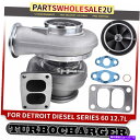Turbo Charger デトロイトディーゼルシリーズ60 12.7ld用の排気マニホールドとガスケット付きターボチャージャー Turbocharger w/ Exhaust Manifold & Gasket for Detroit Diesel Series 60 12.7LD(2)