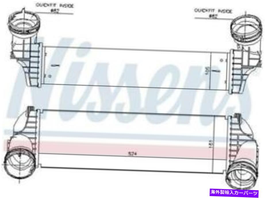 Turbo Charger Nissensターボチャージャーインタークーラー2018 BMW X5 XDRIVE35Iのインタークーラー Nissens Turbocharger Intercooler for 2018 BMW X5 xDrive35i