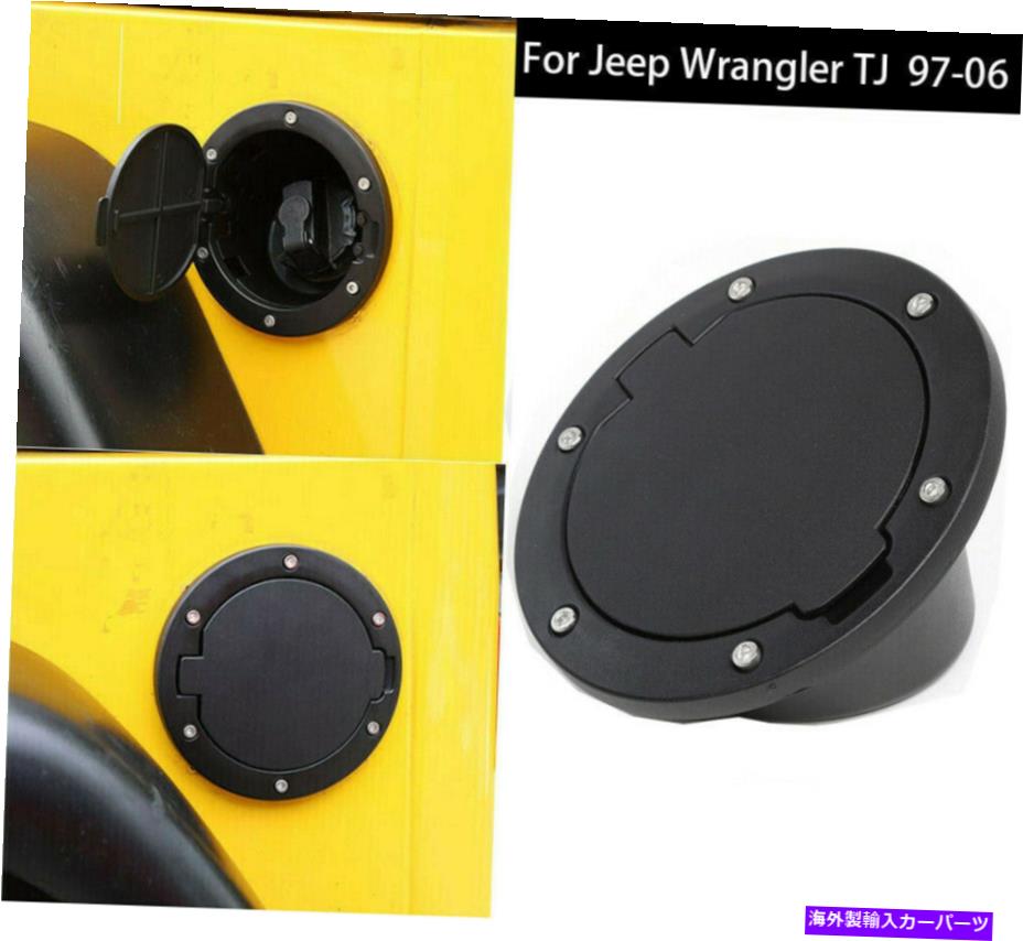 Fuel Gas Tank ジープラングラーTJのガソリンタンクキャップ97-06燃料フィラードアカバーアクセサリー Gas Tank Cap For Jeep Wrangler TJ 97-06 Fuel Filler Door Cover Accessories