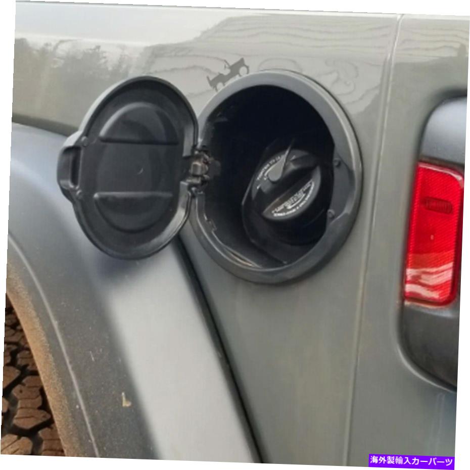 Fuel Gas Tank 燃料フィラードアタンクガスキャップカバーは18-21ジープラングラーJLカーアクセサリーに適合します Fuel Filler Door Tank Gas Cap Cover Fits 18-21 Jeep Wrangler JL Car Accessories
