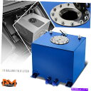 Fuel Gas Tank 5ガロンの軽量アルミニウムブルー燃料電池/ガソリンタンク+レベルセンダー研磨キャップ 5 Gallon Lightweight Al...