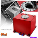 Fuel Gas Tank 5ガロンの軽量アルミニウム赤燃料電池/ガソリンタンク+レベルセンダー研磨キャップ 5 Gallon Lightweight Alum...