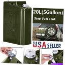 Fuel Gas Tank 5ガロン鋼燃料貯蔵タンク バックアップガスガスリングリーンj/erry缶 5 Gallon Steel Fuel Storage Tank, Backup Gas Gasoline Green J/erry Can