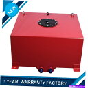 Fuel Gas Tank 15ガロンの軽量アルミニウム赤燃料電池ガソリンタンク+レベルセンダー研磨キャップ 15 Gallon Lightweight Alu...