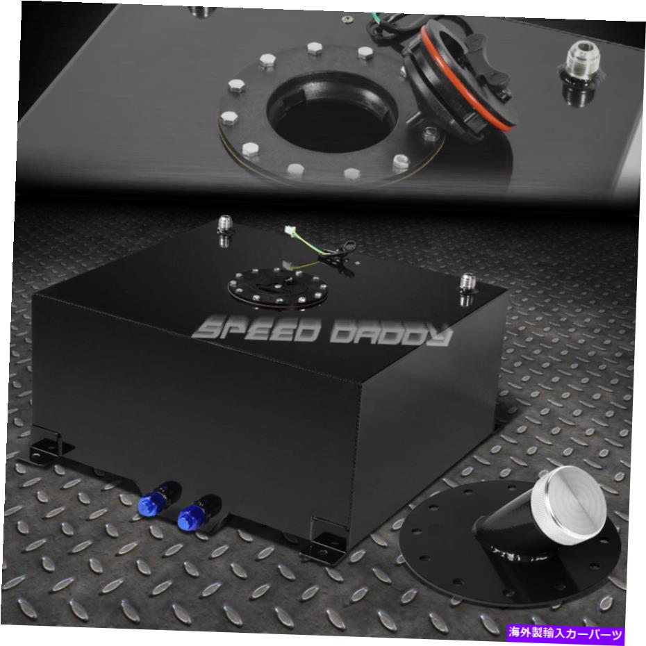 Fuel Gas Tank 15.5ガロン/59Lブラックアルミニウム燃料電池ガソリンタンク+レベル送信 15.5 GALLON/59L BLACK ALUMINUM FUEL CELL GAS TANK+LEVEL SENDER+45°FAST FILL NECK(2)