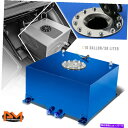 Fuel Gas Tank 10ガロンの軽量アルミニウムブルー燃料電池/ガソリンタンク+レベルセンダー研磨キャップ 10 Gallon Lightweight ...