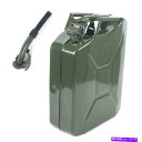 Fuel Gas Tank 5ギャル20Lガソリンガソリンアーミージェリー缶軍事鋼タンク緊急バックアップグリーン 5 Gal 20L Gas Gasoline Army Jerry Can Military Steel Tank Emergency Backup Green