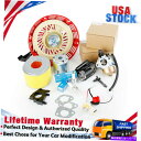 Carburetor キャブレタースターターイグニッションコイルエアフィルターセットホンダGX340 11HP GX390 13HP Carburetor Starter Ignition Coil Air Filter Set For Honda GX340 11HP GX390 13HP