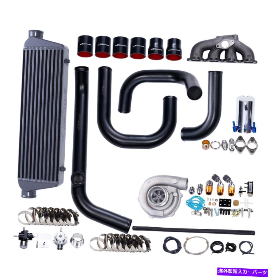 Turbo Charger ターボキット用ホンダシビックD15 D16 1.5L 1.6L T3/T4 +マニホールド +インタークーラー Turbo Kit for for Honda Civic D15 D16 1.5L 1.6L T3/T4 + Manifold + Intercooler