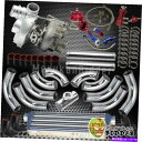 Turbo Charger T3/T4 .63 AR 400+HPアップグレードChrome InterCooler Piping V-Band TurboCharger Kit T3/T4 .63 AR 400+HP Upgrade Chrome Intercooler Piping V-Band TurboCharger Kit(2)