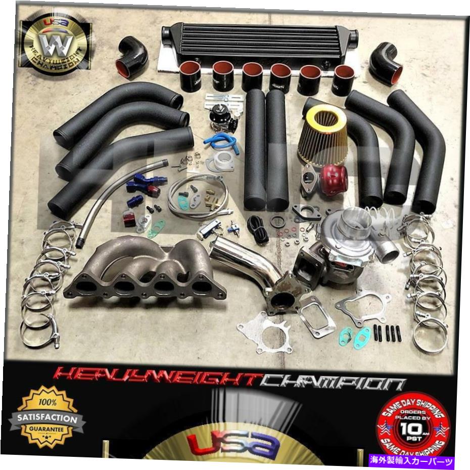 Turbo Charger 90-99 Eclipse Talon 4G63T Turbo Charger Kit T3/T4マニホールド+インタークーラー+BOV 90-99 Eclipse Talon 4G63T Turbo Charger Kit T3/T4 Manifold+Intercooler+Bov