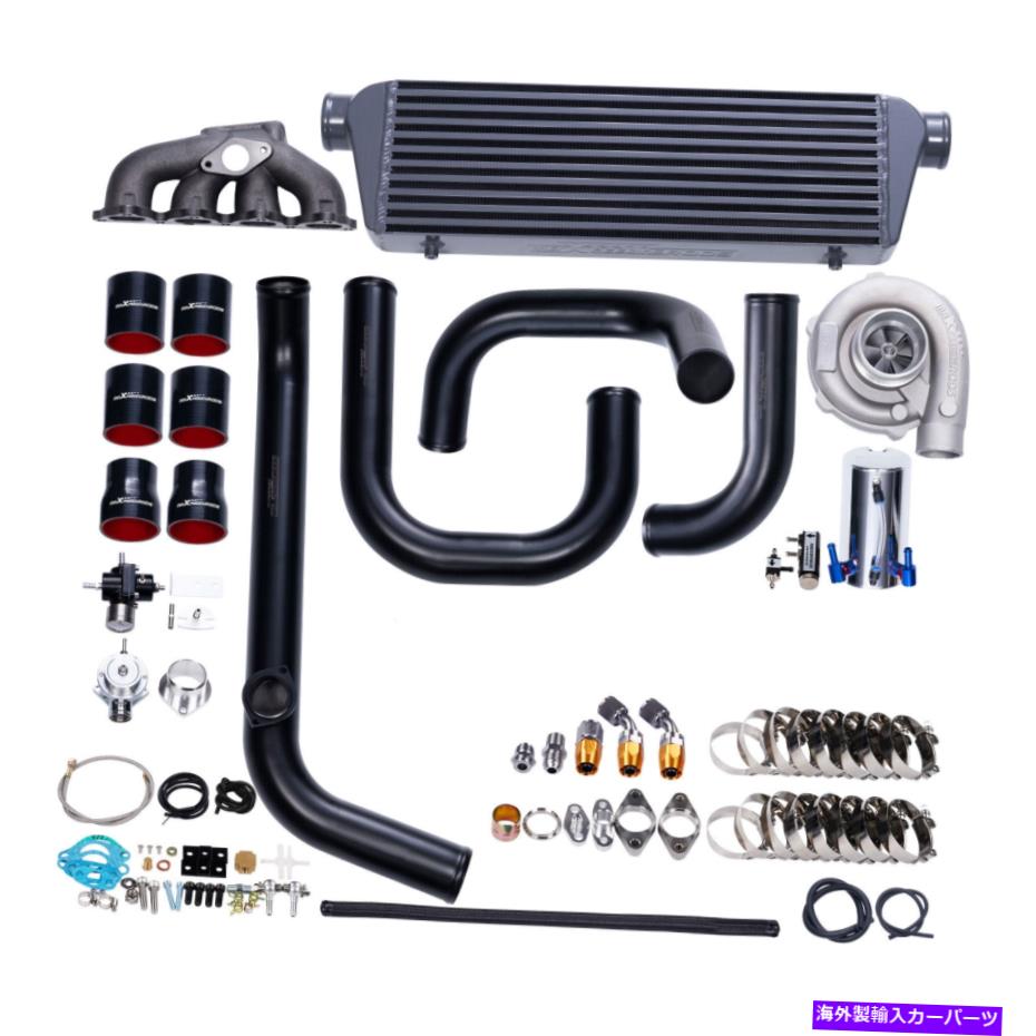 Turbo Charger ターボ450hp +ホンダシビックD15 D16用インタークーラー配管キット1.5 1.6L 1992-2000 Turbo 450HP + Intercooler Piping Kit for Honda Civic D15 D16 1.5 1.6L 1992-2000