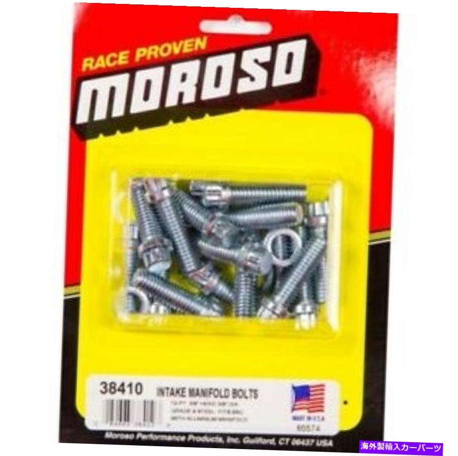 Intake Manifold BB Chevy New用のMoroso 38410吸気ボルト Moroso 38410 Intake Bolts For BB Chevy NEW