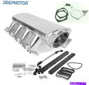 Intake Manifold ロープロファイルインテークマニホールドLS1 LS2 LS6 Wマップセンサーポート燃料レール + TBブラケット Low Profile Intake Manifold LS1 LS2 LS6 w MAP Sensor Port Fuel Rail + TB Bracket
