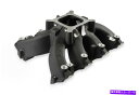 Intake Manifold Holley 300-255BKシングルプレーンEFIスプリットデザインレース摂取マニホールド - Holley 300-255...