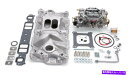 Intake Manifold Edelbrock 2021シングルクアッドマニホールドおよび炭水化物キット Edelbrock 2021 Single-Qua...