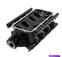 Intake Manifold Holley Hi-Ram Intakeマニホールド300-244BKブラックアルミニウム351W 9.5デッキ Holley ...