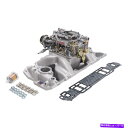 Intake Manifold Edelbrock 2020シングルクアドマニホールドおよび炭水化物キット Edelbrock 2020 Single-Quad...