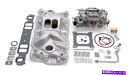 Intake Manifold Edelbrock 2021シングルクアッドマニホールドおよび炭水化物キット Edelbrock 2021 Single-Qua...