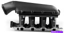 Intake Manifold New HolleyEfi Hi-Ram?fiマニホールド、ブラック、95mm LSスロットルボディフランジトップ、SBF V8...