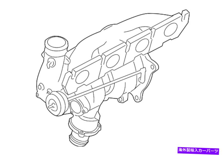 Turbo Charger 本物のアウディ排気マニホールド06H-145-703-S / A4 Q5 2.0 Genuine Audi Exhaust Manif..