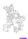 Turbo Charger 本物のVWアウディゴルフR32ターボチャージャー付き排気マニホールド04E145874BX Genuine VW AUDI Golf R32 Exhaust Manifold With Turbocharger 04E145874BX(2)