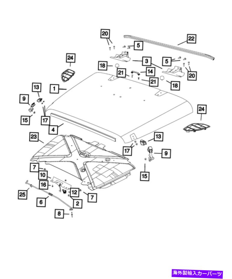 HOOD HINGES 本物のモーパーフードヒンジ55395396AG Genuine Mopar Hood Hinge 55395396AG